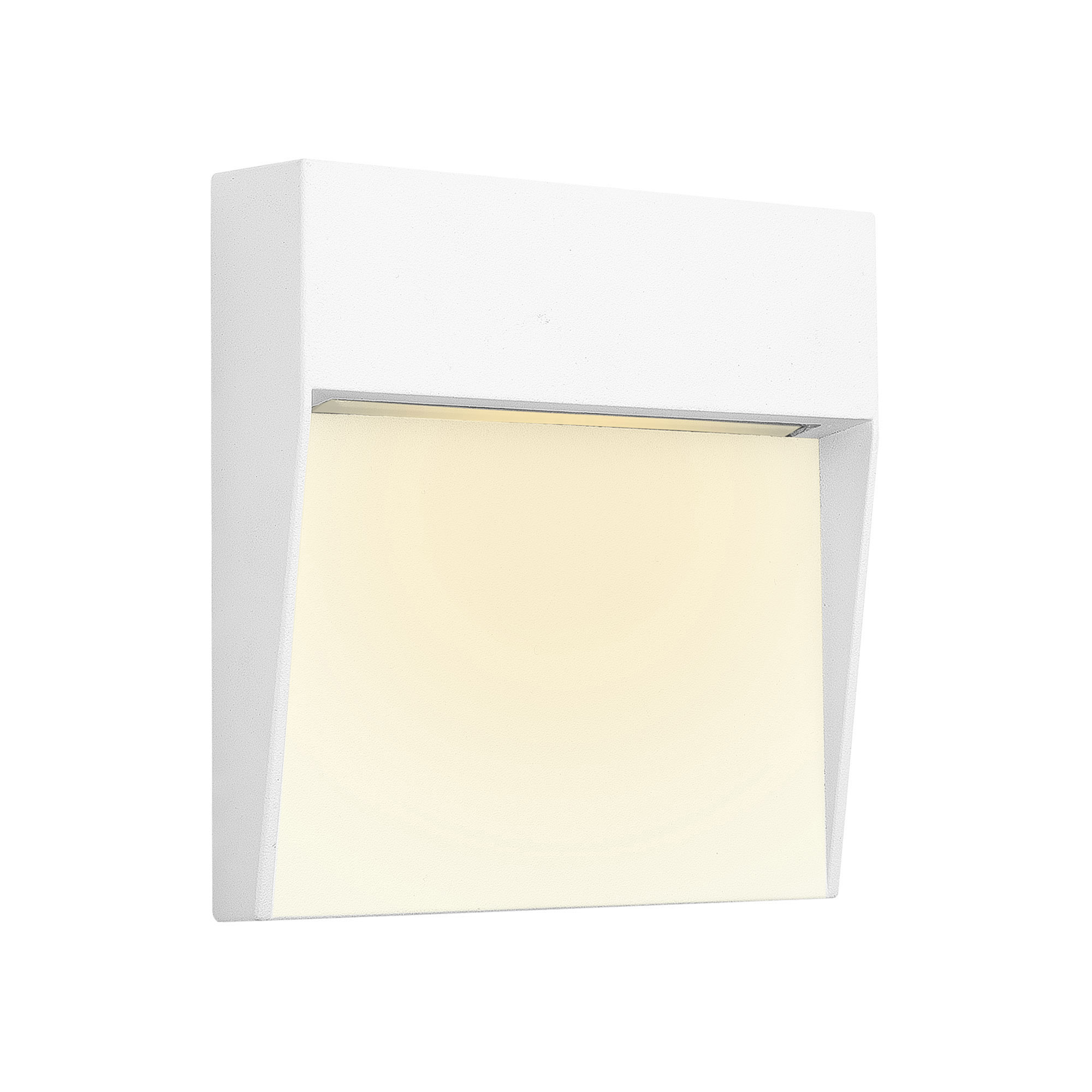 M7012  Baker Small Square Wall Lamp 3W LED IP54 Sand White